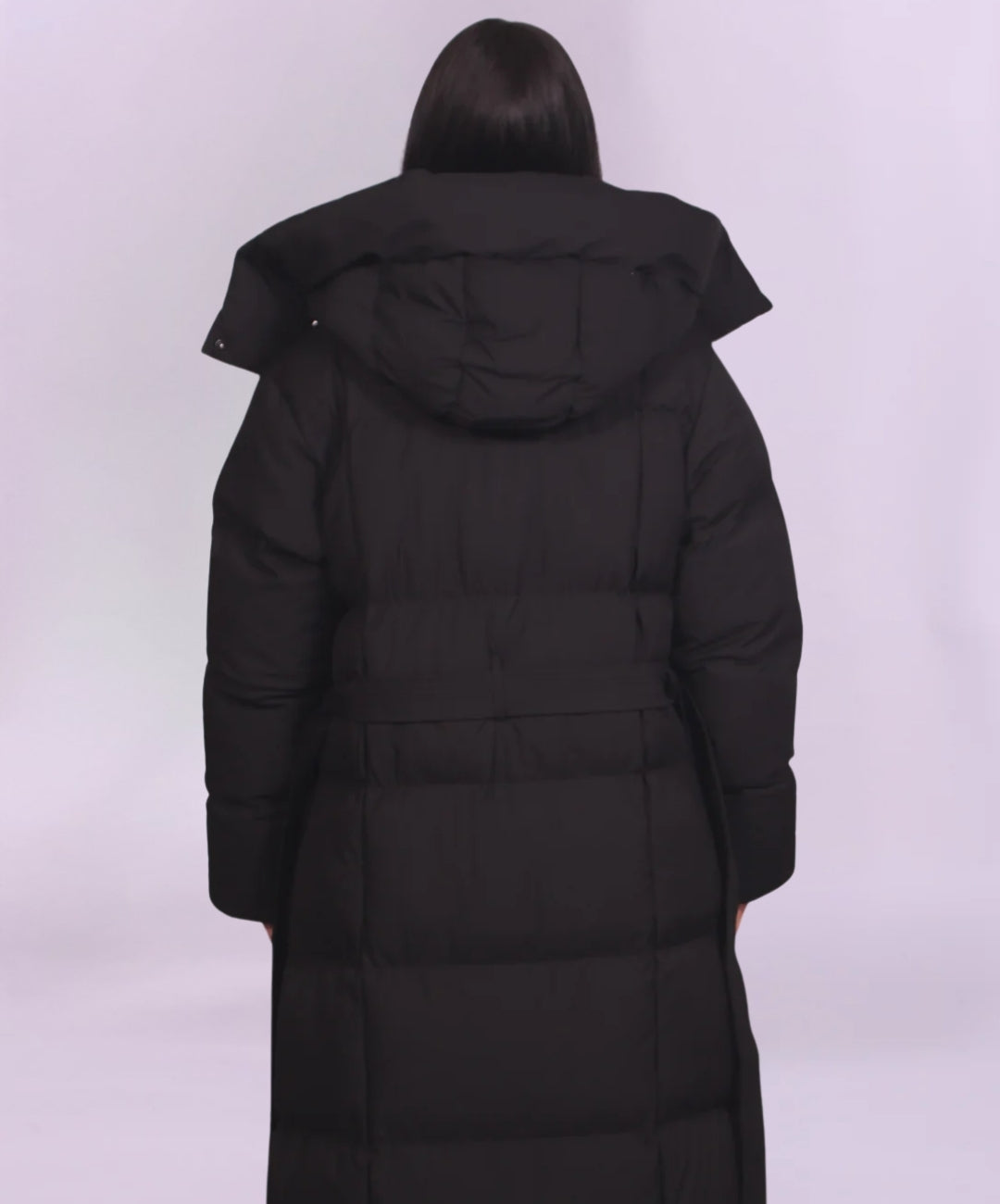 Doudoune longue à capuche