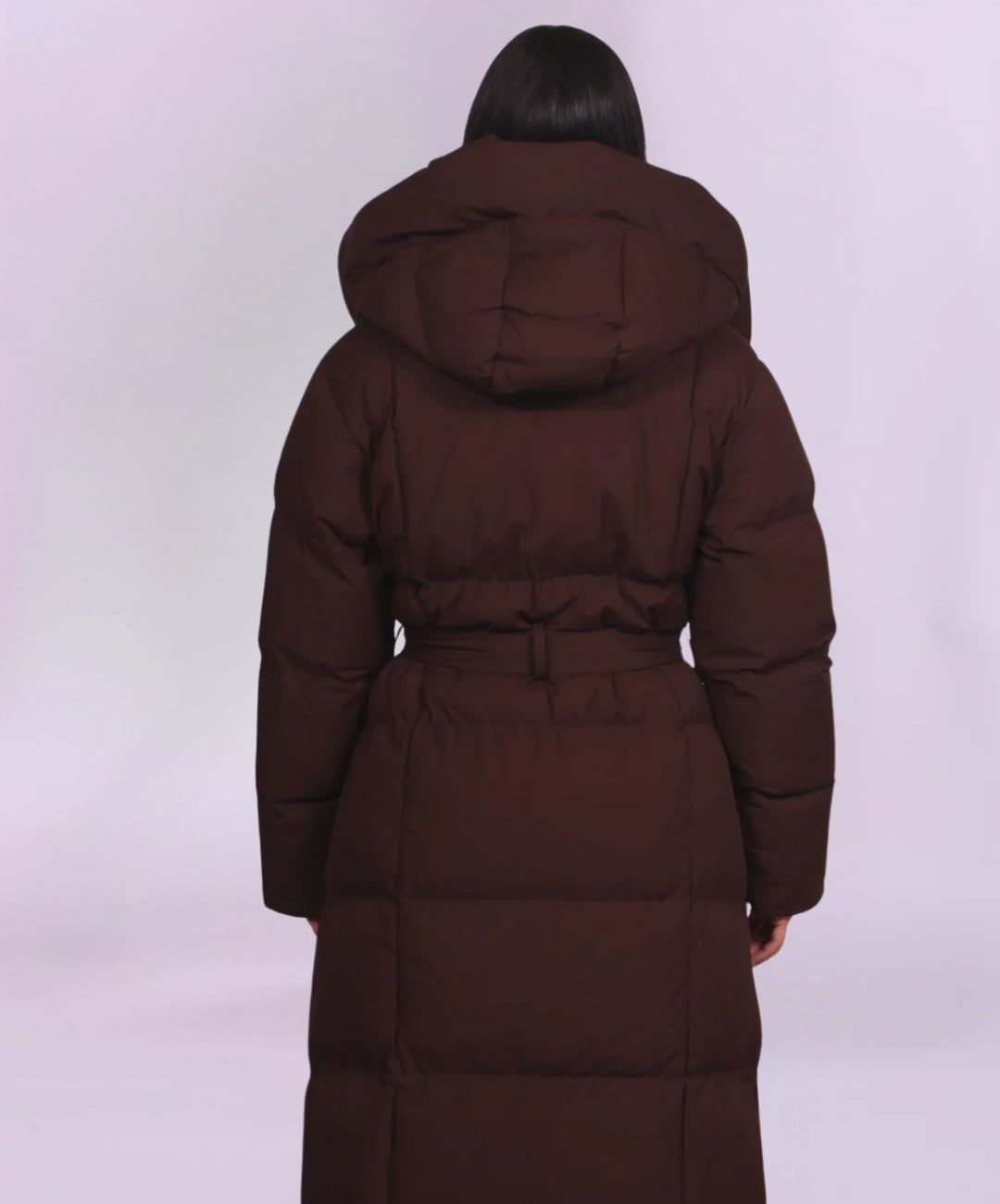 Doudoune longue à capuche