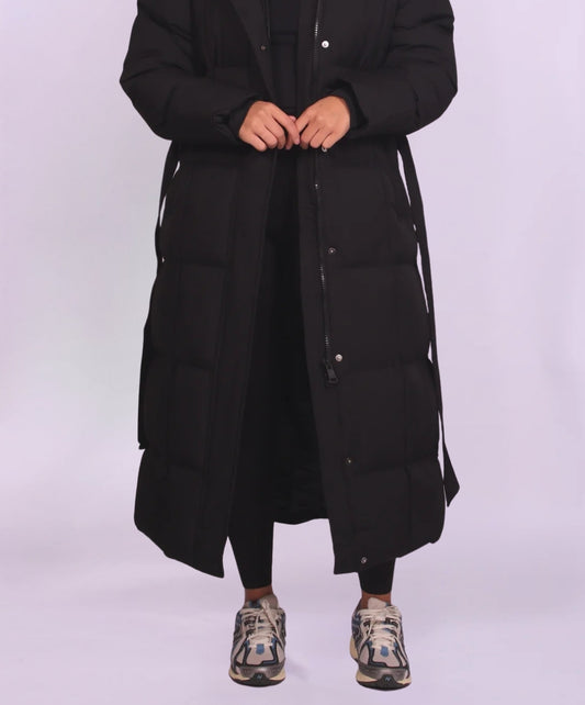 Long Hooded Puffer Coat