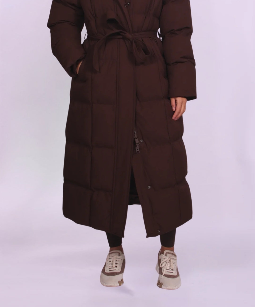 Doudoune longue à capuche