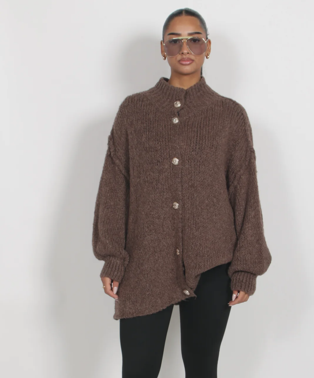 Cardigan oversize en maille